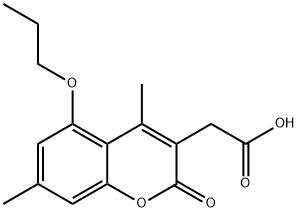 (4,7-dimethyl-2-oxo-5-propoxy-2H-chromen-3-yl)acetic acid 结构式