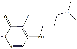 4-chloro-5-{[3-(dimethylamino)propyl]amino}-3(2H)-pyridazinone 结构式