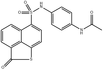 N-(4-{[(2-oxo-2H-naphtho[1,8-bc]thien-6-yl)sulfonyl]amino}phenyl)acetamide 结构式