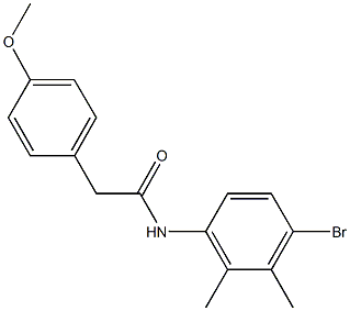 N-(4-bromo-2,3-dimethylphenyl)-2-(4-methoxyphenyl)acetamide 结构式