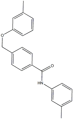 4-[(3-methylphenoxy)methyl]-N-(3-methylphenyl)benzamide 结构式