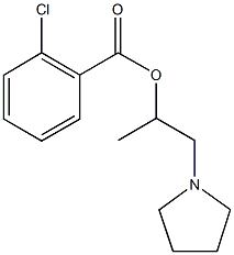 1-methyl-2-(1-pyrrolidinyl)ethyl 2-chlorobenzoate 结构式