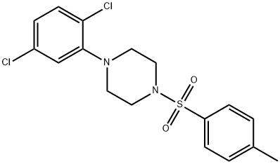 1-(2,5-dichlorophenyl)-4-[(4-methylphenyl)sulfonyl]piperazine 结构式