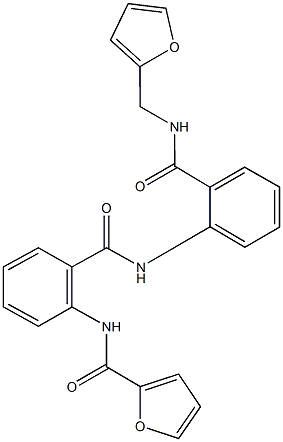 N-{2-[(2-{[(2-furylmethyl)amino]carbonyl}anilino)carbonyl]phenyl}-2-furamide 结构式