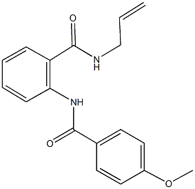 N-allyl-2-[(4-methoxybenzoyl)amino]benzamide 结构式