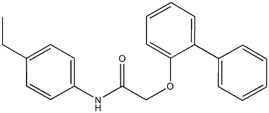 2-([1,1'-biphenyl]-2-yloxy)-N-(4-ethylphenyl)acetamide 结构式