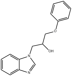 1-(1H-benzimidazol-1-yl)-3-phenoxy-2-propanol 结构式