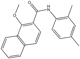 N-(2,4-dimethylphenyl)-1-methoxy-2-naphthamide 结构式
