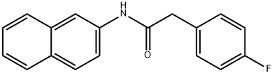 2-(4-fluorophenyl)-N-(2-naphthyl)acetamide 结构式