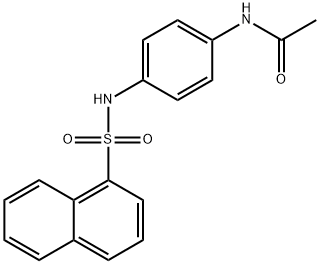 N-{4-[(1-naphthylsulfonyl)amino]phenyl}acetamide 结构式