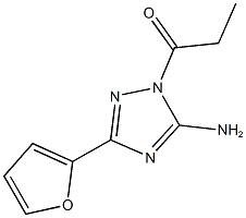 3-(2-furyl)-1-propionyl-1H-1,2,4-triazol-5-ylamine 结构式