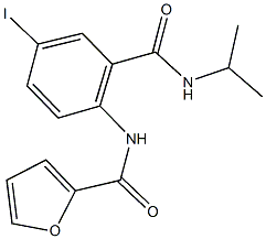 N-{4-iodo-2-[(isopropylamino)carbonyl]phenyl}-2-furamide 结构式