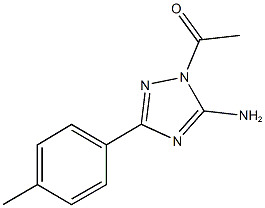 1-acetyl-3-(4-methylphenyl)-1H-1,2,4-triazol-5-amine 结构式