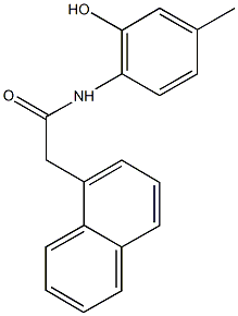 N-(2-hydroxy-4-methylphenyl)-2-(1-naphthyl)acetamide 结构式