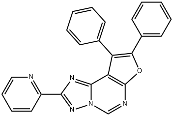 8,9-diphenyl-2-(2-pyridinyl)furo[3,2-e][1,2,4]triazolo[1,5-c]pyrimidine 结构式