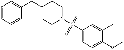 4-[(4-benzyl-1-piperidinyl)sulfonyl]-2-methylphenyl methyl ether 结构式
