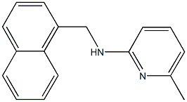 N-(6-methyl-2-pyridinyl)-N-(1-naphthylmethyl)amine 结构式