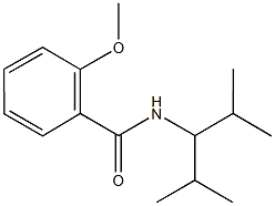 N-(1-isopropyl-2-methylpropyl)-2-methoxybenzamide 结构式