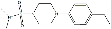 4-(4-ethylphenyl)-N,N-dimethyl-1-piperazinesulfonamide 结构式