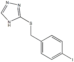 3-[(4-iodobenzyl)thio]-4H-1,2,4-triazole 结构式