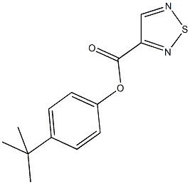 4-tert-butylphenyl 1,2,5-thiadiazole-3-carboxylate 结构式