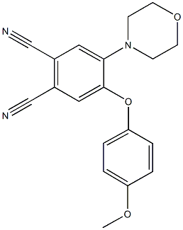 4-(4-methoxyphenoxy)-5-(4-morpholinyl)phthalonitrile 结构式