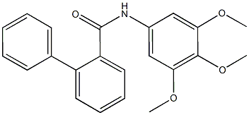 N-(3,4,5-trimethoxyphenyl)[1,1'-biphenyl]-2-carboxamide 结构式