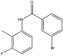 3-bromo-N-(3-fluoro-2-methylphenyl)benzamide 结构式