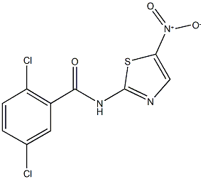 2,5-dichloro-N-{5-nitro-1,3-thiazol-2-yl}benzamide 结构式