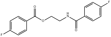 2-[(4-fluorobenzoyl)amino]ethyl 4-fluorobenzoate 结构式