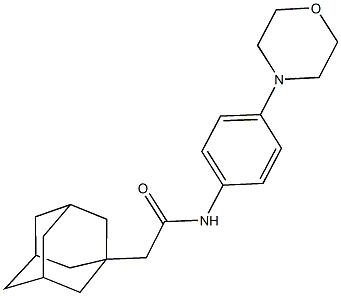 2-(1-adamantyl)-N-[4-(4-morpholinyl)phenyl]acetamide 结构式