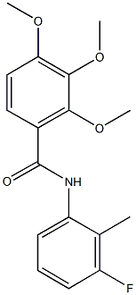 N-(3-fluoro-2-methylphenyl)-2,3,4-trimethoxybenzamide 结构式