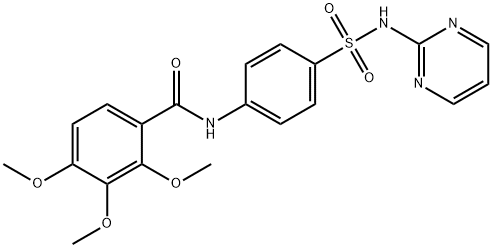 2,3,4-trimethoxy-N-{4-[(2-pyrimidinylamino)sulfonyl]phenyl}benzamide 结构式