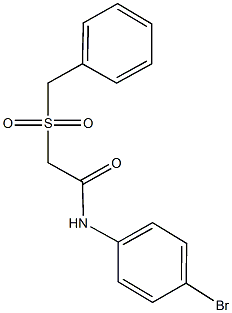 2-(benzylsulfonyl)-N-(4-bromophenyl)acetamide 结构式