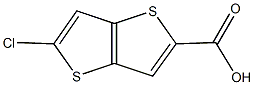 5-氯噻吩[3,2-B]噻吩-2-羧酸 结构式