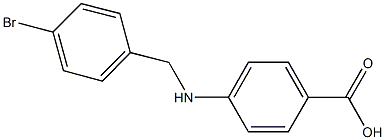 4-[(4-bromobenzyl)amino]benzoic acid 结构式