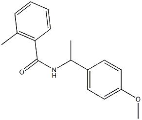 N-[1-(4-methoxyphenyl)ethyl]-2-methylbenzamide 结构式