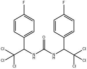 N,N'-bis[2,2,2-trichloro-1-(4-fluorophenyl)ethyl]urea 结构式