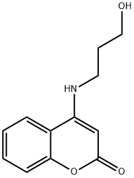 4-[(3-hydroxypropyl)amino]-2H-chromen-2-one 结构式