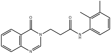 N-(2,3-dimethylphenyl)-3-(4-oxo-3(4H)-quinazolinyl)propanamide 结构式
