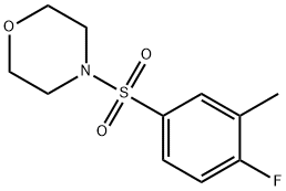 4-[(4-fluoro-3-methylphenyl)sulfonyl]morpholine 结构式