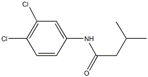 N-(3,4-dichlorophenyl)-3-methylbutanamide 结构式