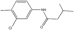 N-(3-chloro-4-methylphenyl)-3-methylbutanamide 结构式