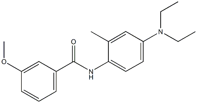 N-[4-(diethylamino)-2-methylphenyl]-3-methoxybenzamide 结构式