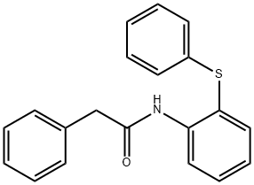 2-phenyl-N-[2-(phenylsulfanyl)phenyl]acetamide 结构式