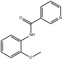 N-(2-甲氧基苯基)-3-吡啶甲酰胺 结构式