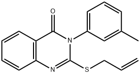 2-(allylsulfanyl)-3-(3-methylphenyl)-4(3H)-quinazolinone 结构式