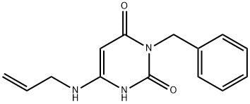 6-(allylamino)-3-benzyl-2,4(1H,3H)-pyrimidinedione 结构式
