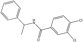 3,4-dichloro-N-(1-phenylethyl)benzamide 结构式