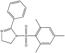 1-(mesitylsulfonyl)-2-phenyl-4,5-dihydro-1H-imidazole 结构式